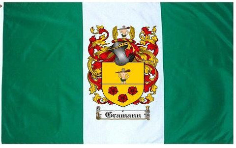 Gramann family crest coat of arms flag