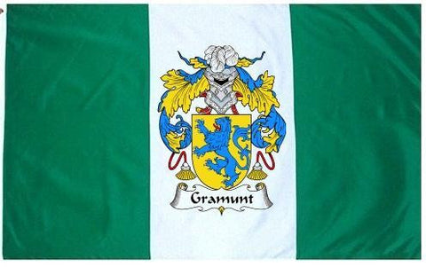 Gramunt family crest coat of arms flag