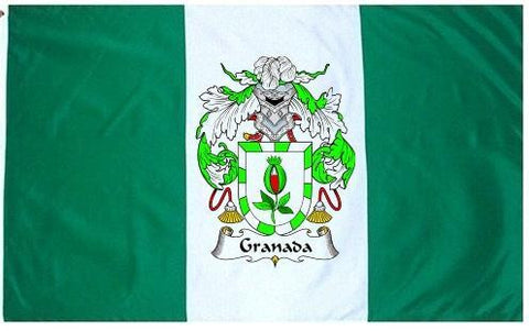 Granada family crest coat of arms flag