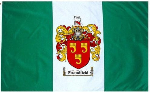 Grandfield family crest coat of arms flag