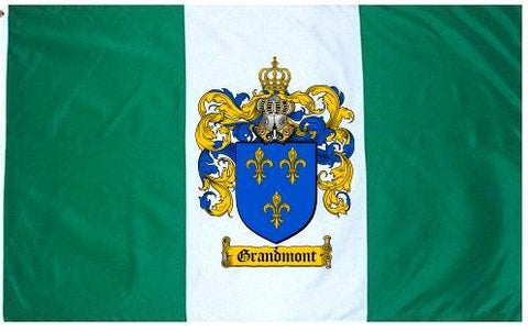 Grandmont family crest coat of arms flag