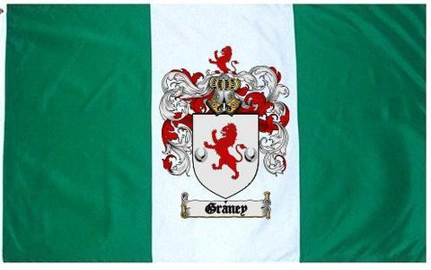 Graney family crest coat of arms flag