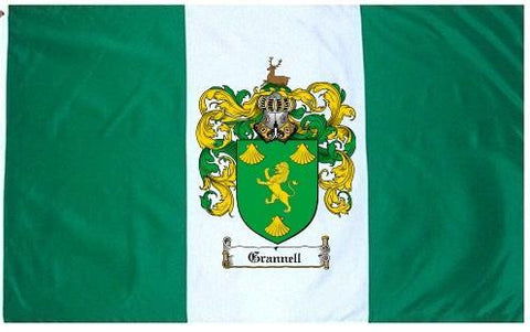 Grannell family crest coat of arms flag