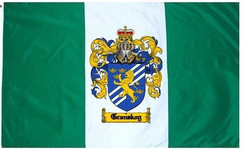 Granskog family crest coat of arms flag