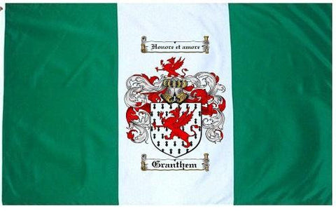 Granthem family crest coat of arms flag