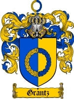 Grantz coat of arms family crest download