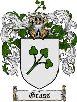 Grass coat of arms family crest download