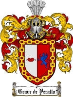 Gravedeperalta coat of arms family crest download