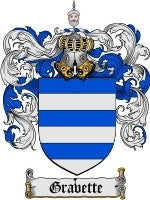 Gravette coat of arms family crest download