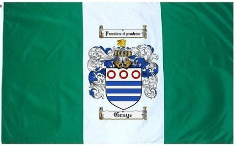 Graye family crest coat of arms flag
