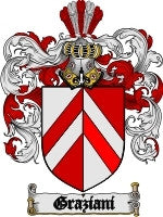 Graziani coat of arms family crest download