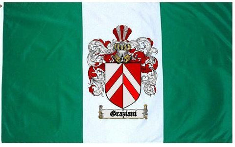 Graziani family crest coat of arms flag