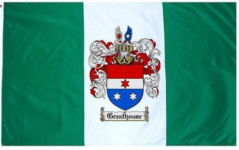 Greathouse family crest coat of arms flag