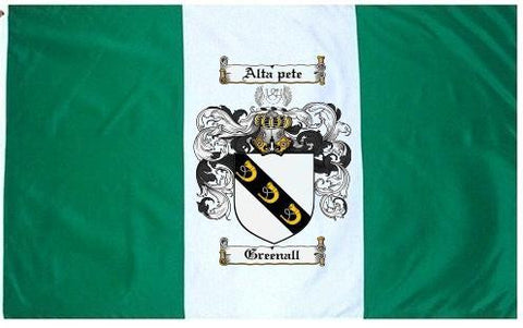 Greenall family crest coat of arms flag