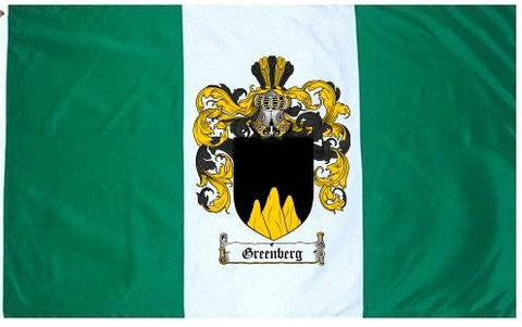 Greenberg family crest coat of arms flag