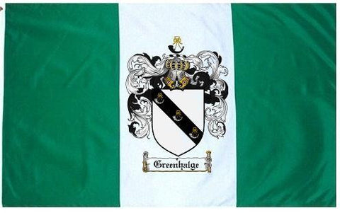 Greenhalge family crest coat of arms flag