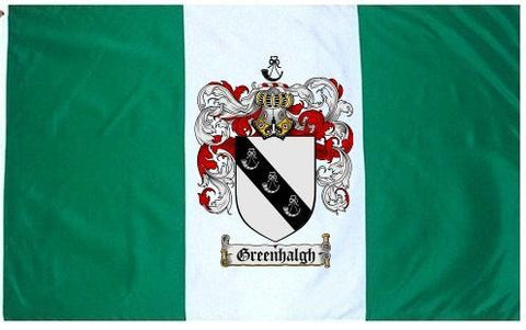 Greenhalgh family crest coat of arms flag