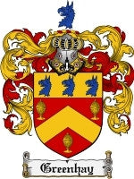 Greenhay coat of arms family crest download