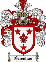 Greenleas coat of arms family crest download