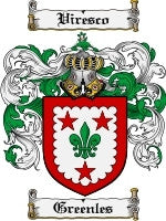 Greenles coat of arms family crest download