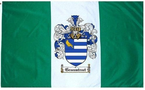 Greenstreet family crest coat of arms flag
