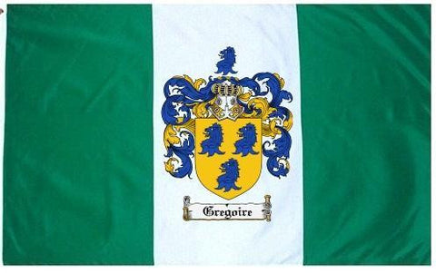 Gregoire family crest coat of arms flag