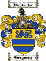 Gregorey coat of arms family crest download