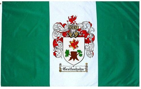 Greifenhahn family crest coat of arms flag