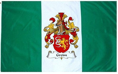 Greim family crest coat of arms flag