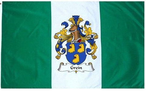 Grein family crest coat of arms flag
