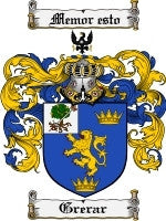 Grerar coat of arms family crest download