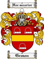 Greson coat of arms family crest download