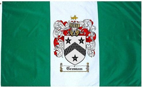 Gressam family crest coat of arms flag