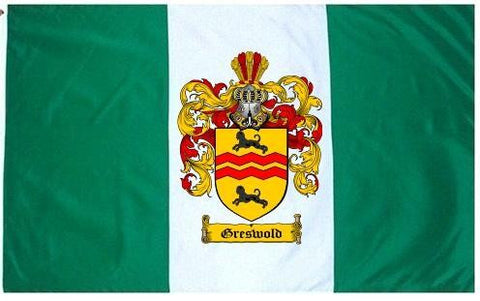 Greswold family crest coat of arms flag