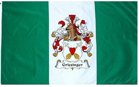 Griesinger family crest coat of arms flag