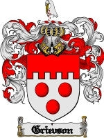 Grievson coat of arms family crest download