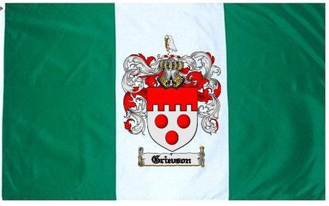 Grievson family crest coat of arms flag