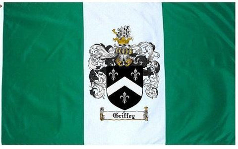 Griffey family crest coat of arms flag