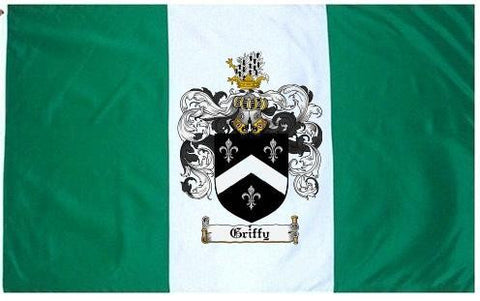 Griffy family crest coat of arms flag