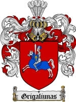 Grigaliunas coat of arms family crest download