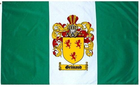 Grimaud family crest coat of arms flag