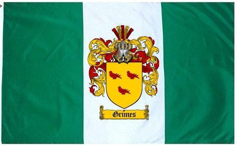 Grimes family crest coat of arms flag