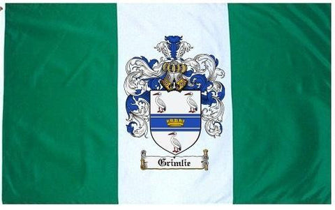 Grimlie family crest coat of arms flag