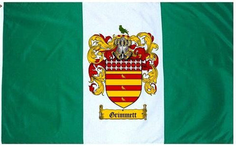 Grimmett family crest coat of arms flag