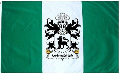 Grimsditch family crest coat of arms flag