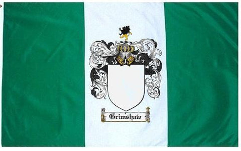 Grimshaw family crest coat of arms flag