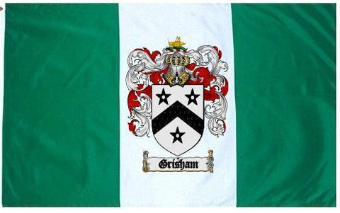 Grisham family crest coat of arms flag