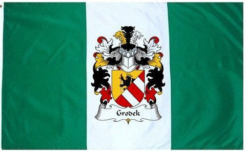 Grodek family crest coat of arms flag