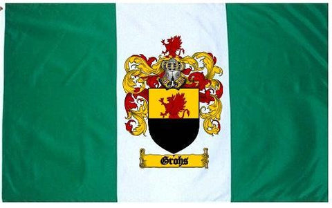 Grohs family crest coat of arms flag