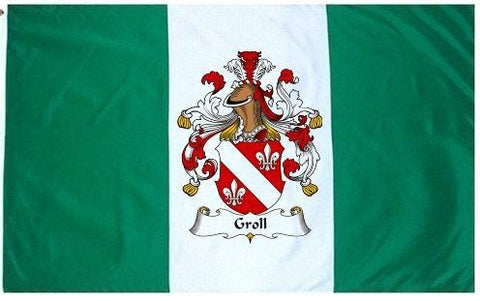 Groll family crest coat of arms flag